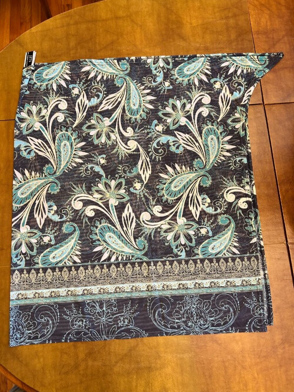 Jets By Jessika Allen Sarong SZ US 6 S-M Swim Cover Up Skirt Pareo Beach Blue ! - Picture 1 of 4